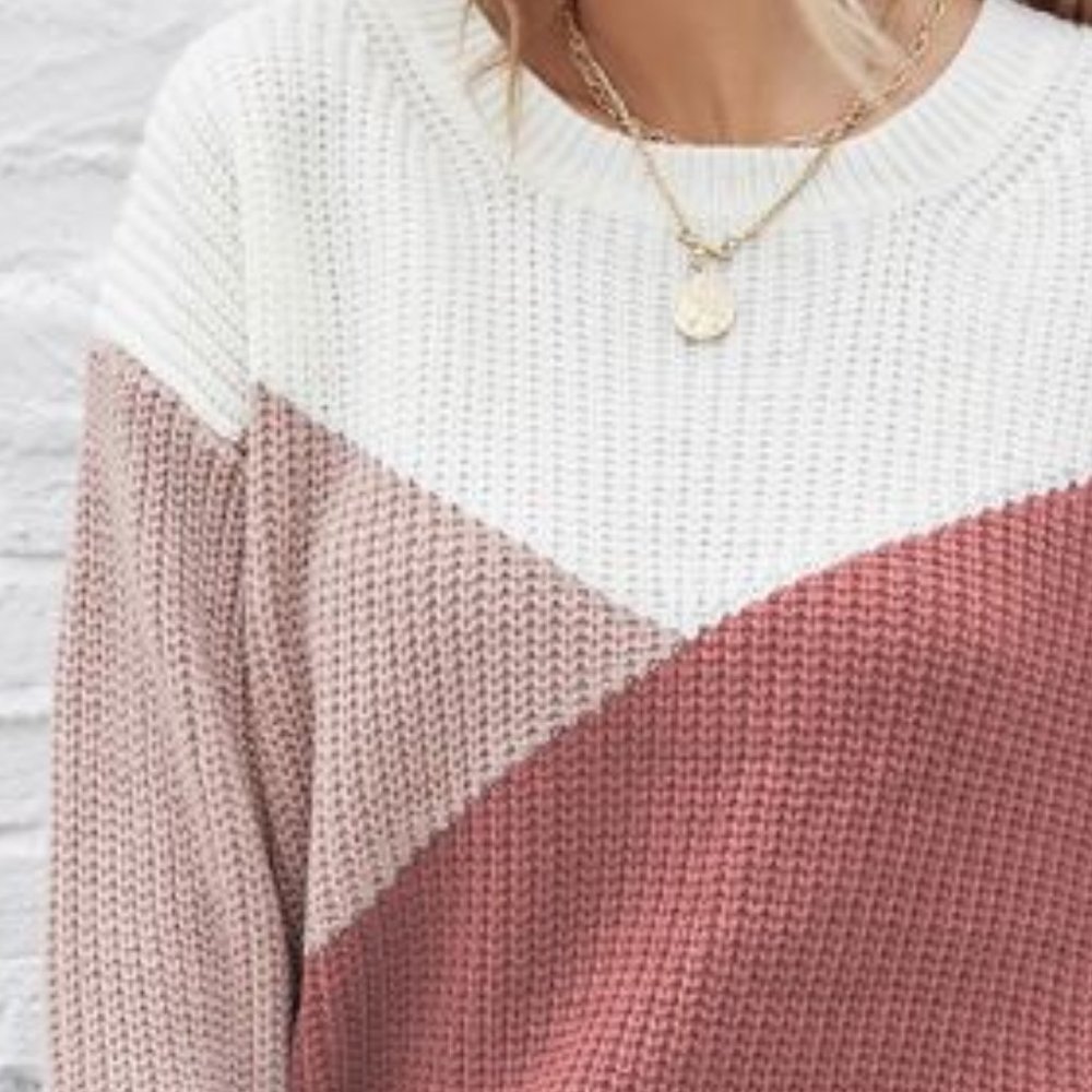 Multi Color Knit Sweater Pullover fall / winter - Picture 4 of 6